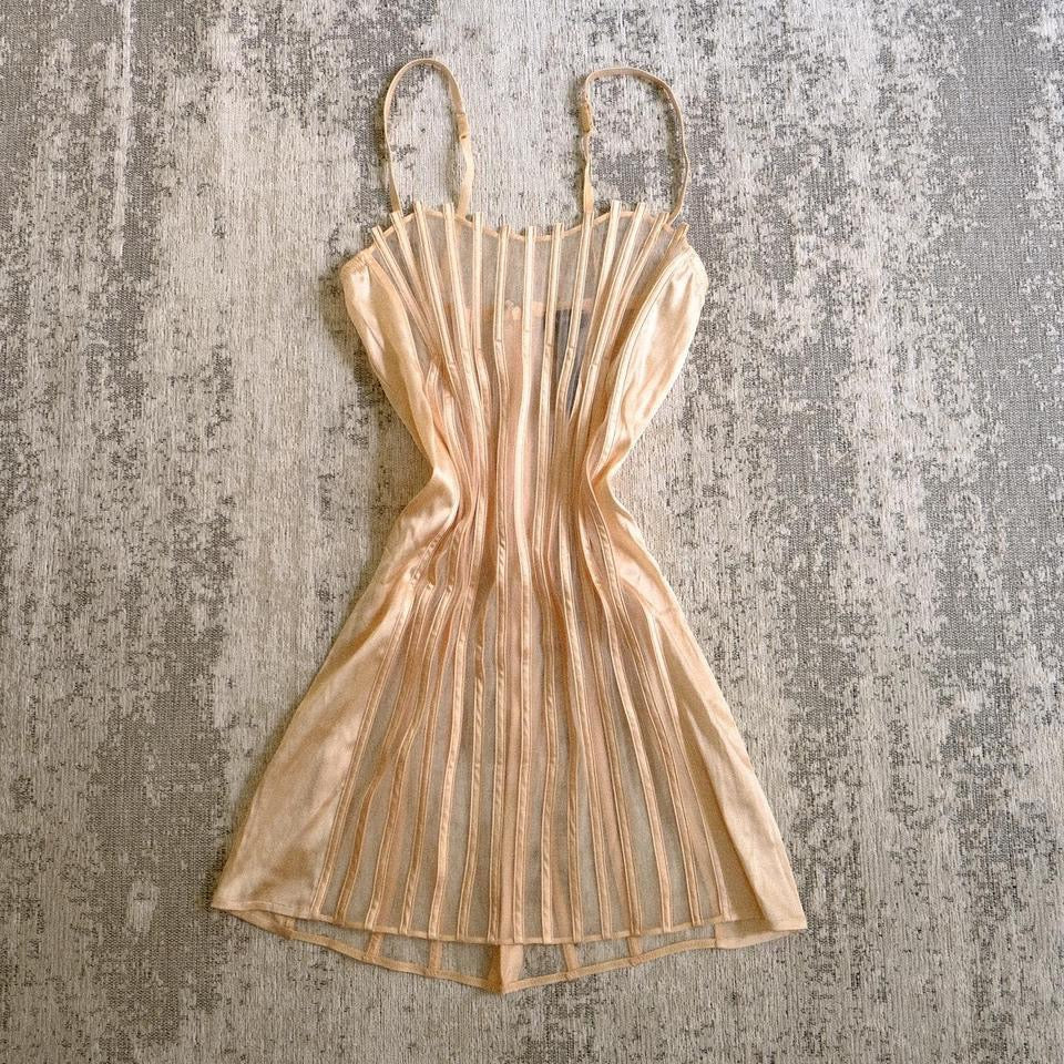 La Perla Graphique nude mini dress (M, M/L)