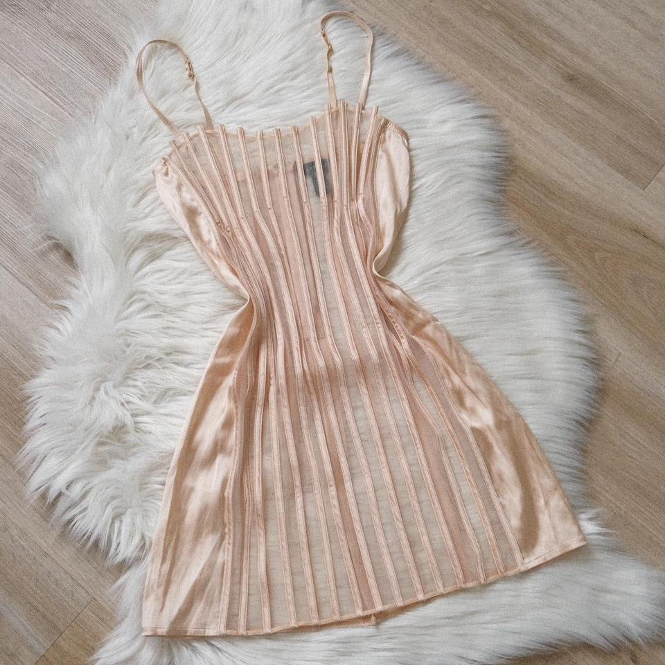 La Perla Graphique nude mini dress (M, M/L)