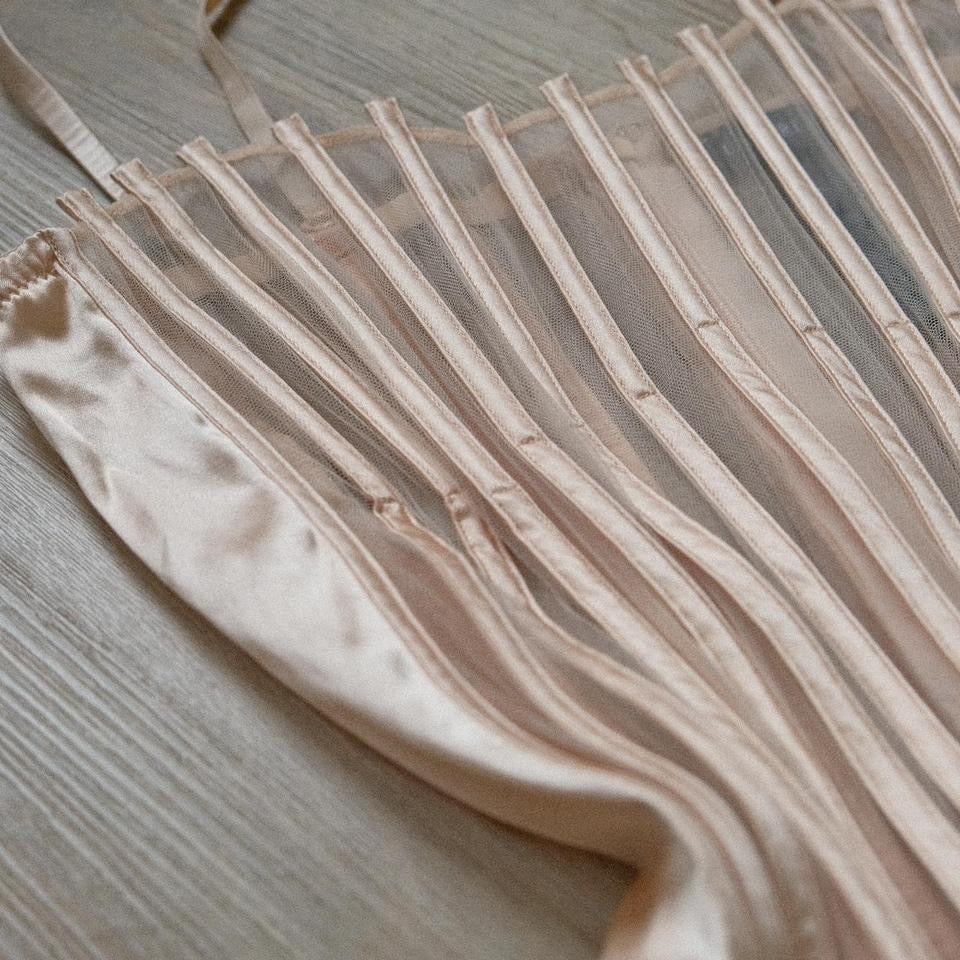 La Perla Graphique nude mini dress (M, M/L)