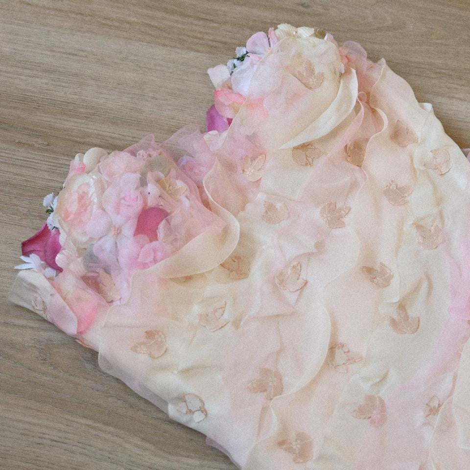 Delicate floral petal corset (65/70, 30/32)