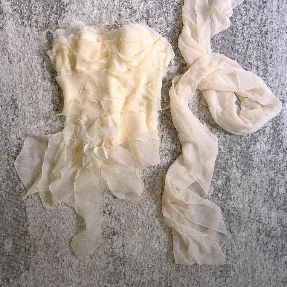 Magical creme fairy bustier (XS/S, C cup)