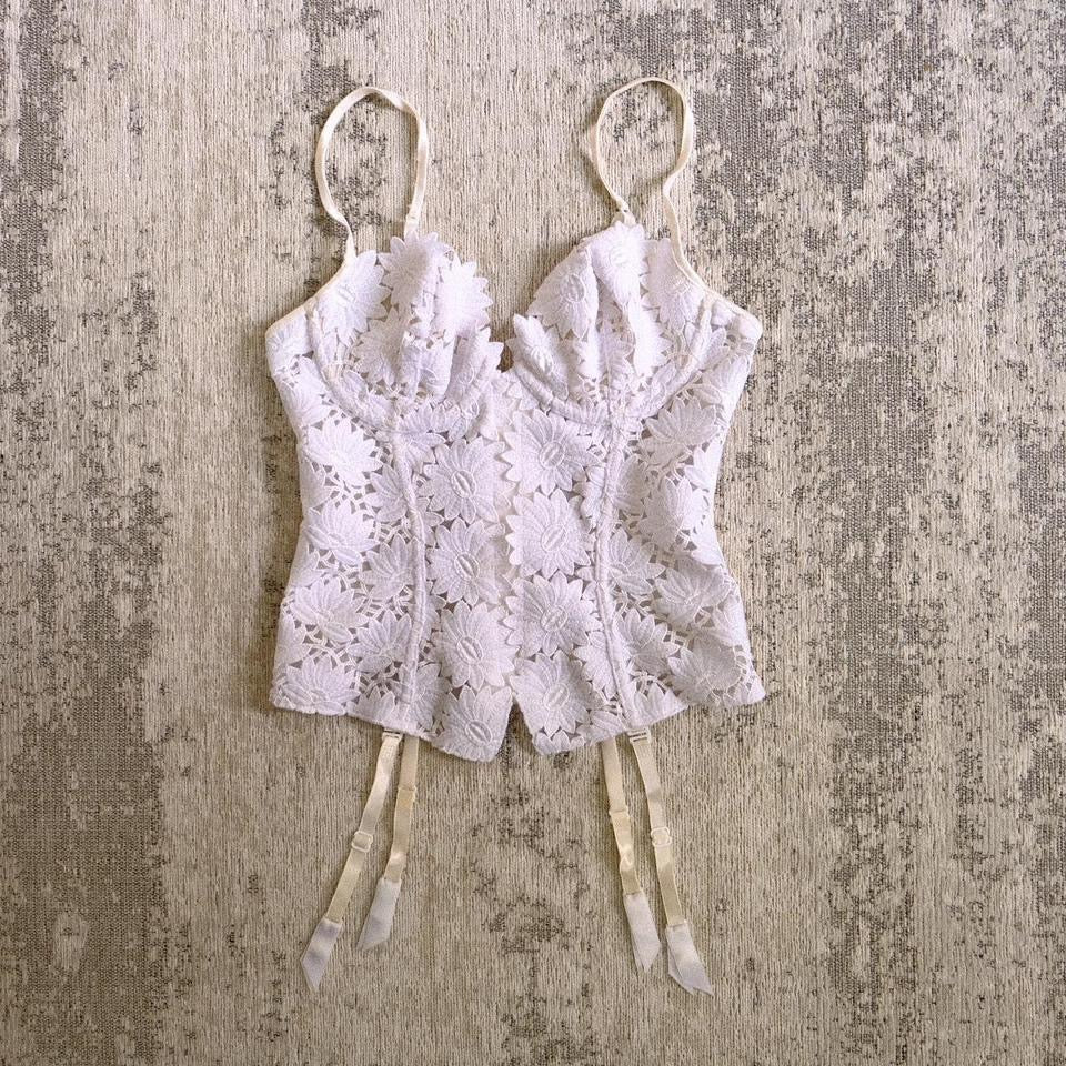 Daisy lace corset (S/M, B cup)