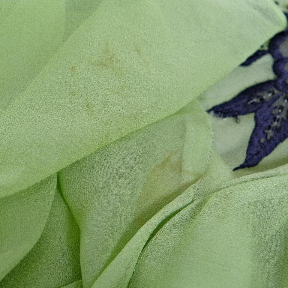 The floral lime fantasy dress (S/M, M)