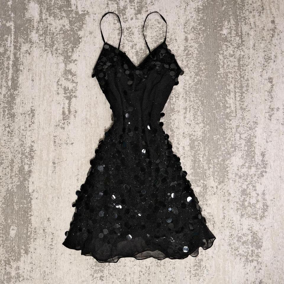 Starlit night sequin dress (M)