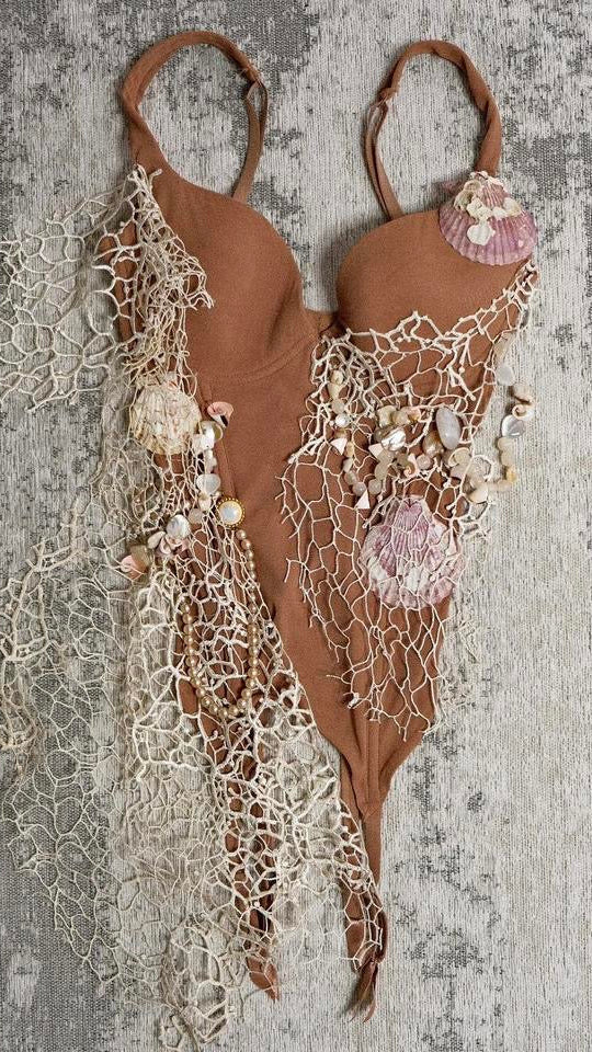 Nude reworked mermaid corset (36/80)