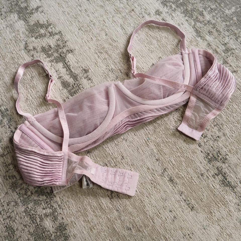 La Perla blush pleated balconette (36B/80B)