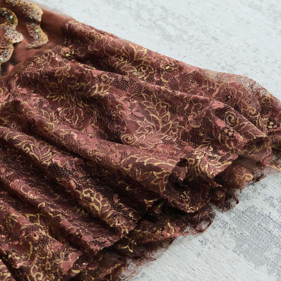 The deep chocolate rose dress (M, M/L)