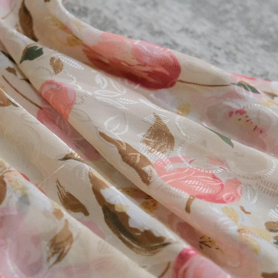 Soft blush and cream blossoms babydoll (M, M/L, L)