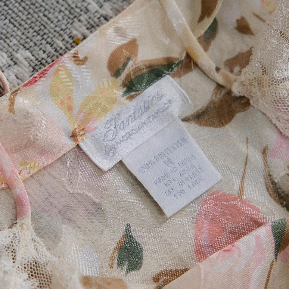 Soft blush and cream blossoms babydoll (M, M/L, L)