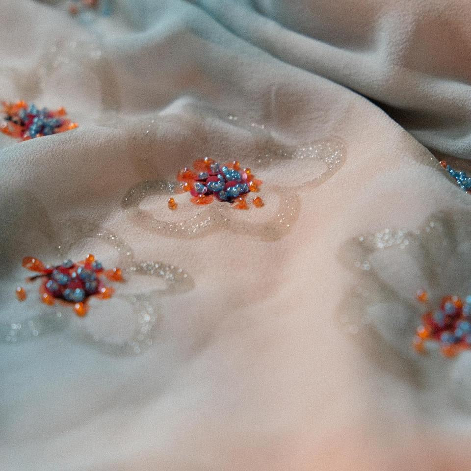 Sunset cascade dress (S/M)