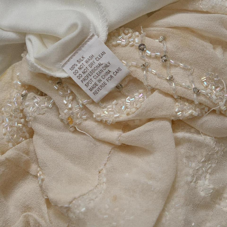 Delicate ivory sparkle dress (S, S/M)