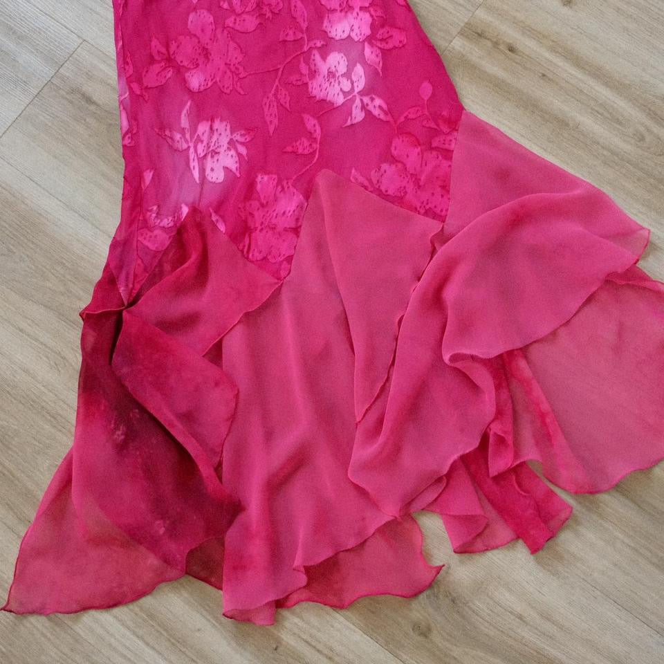 Hotpink floral fairy dress (S/M, M)