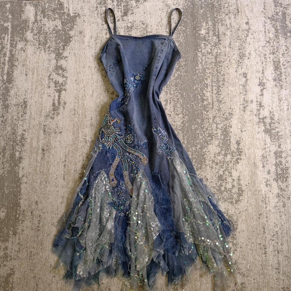 Midnight blue fairy dress (S-M)