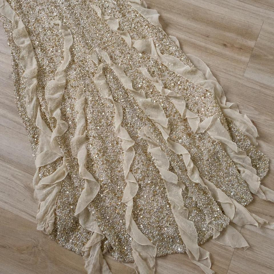 Washed ashore vintage mermaid gown (XS/S, S)