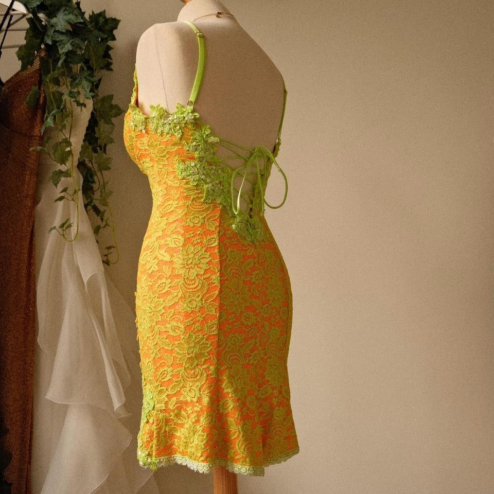 The melon fever English designer corset dress (XS-S/M)