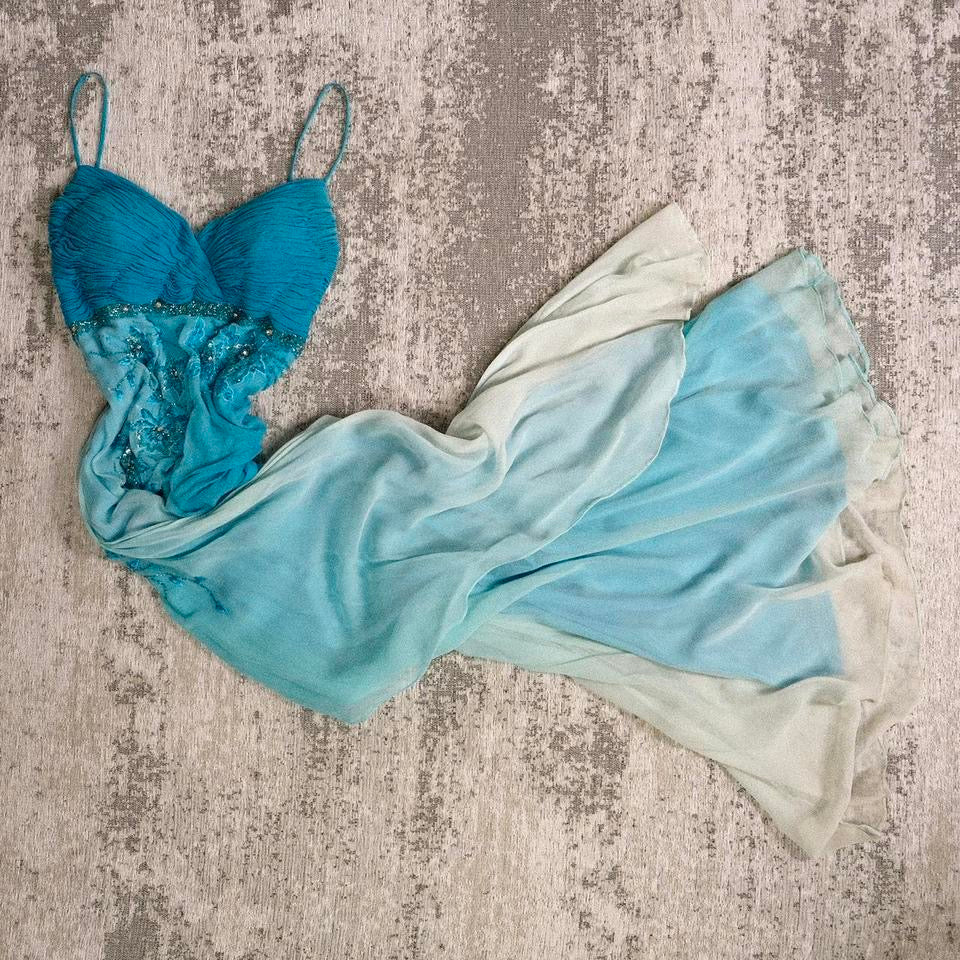 The oceanic mist marina dress (S/M, M)