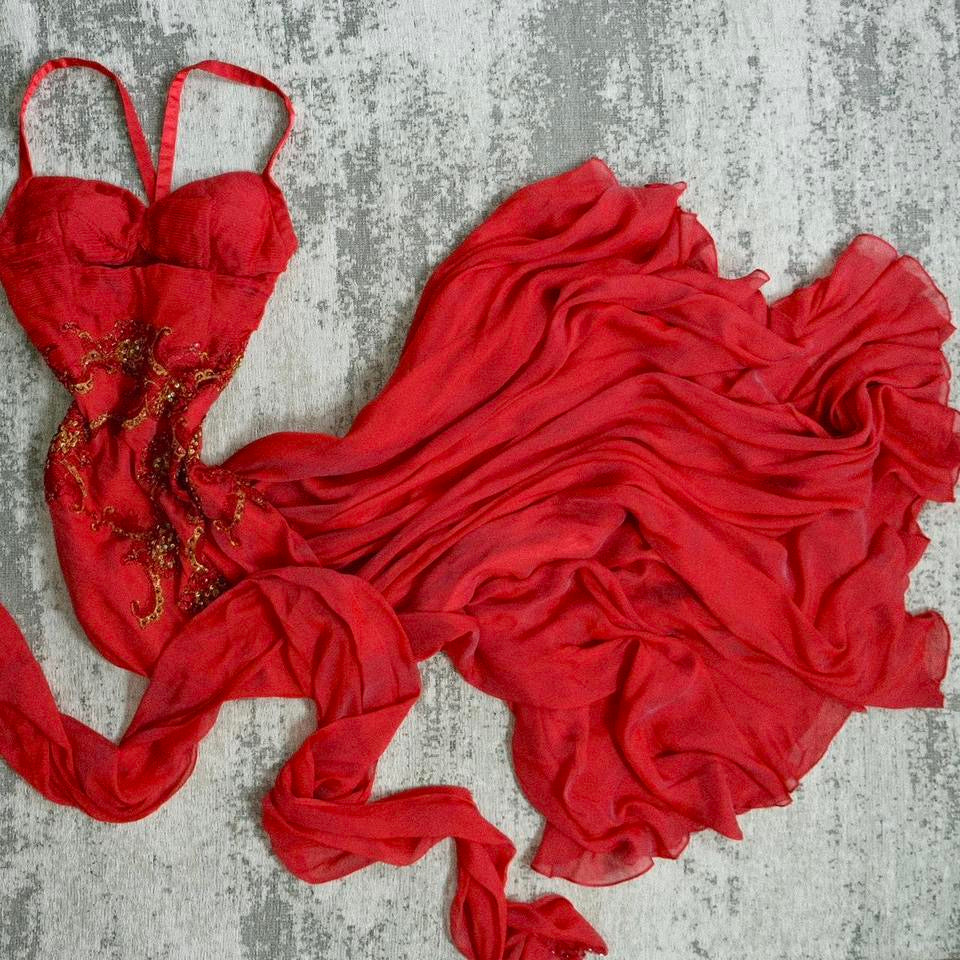 Magical red ruby dress (M-L)
