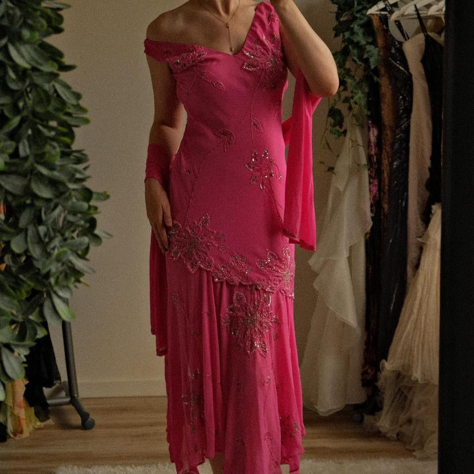 Pink rose dress (S/M, M)