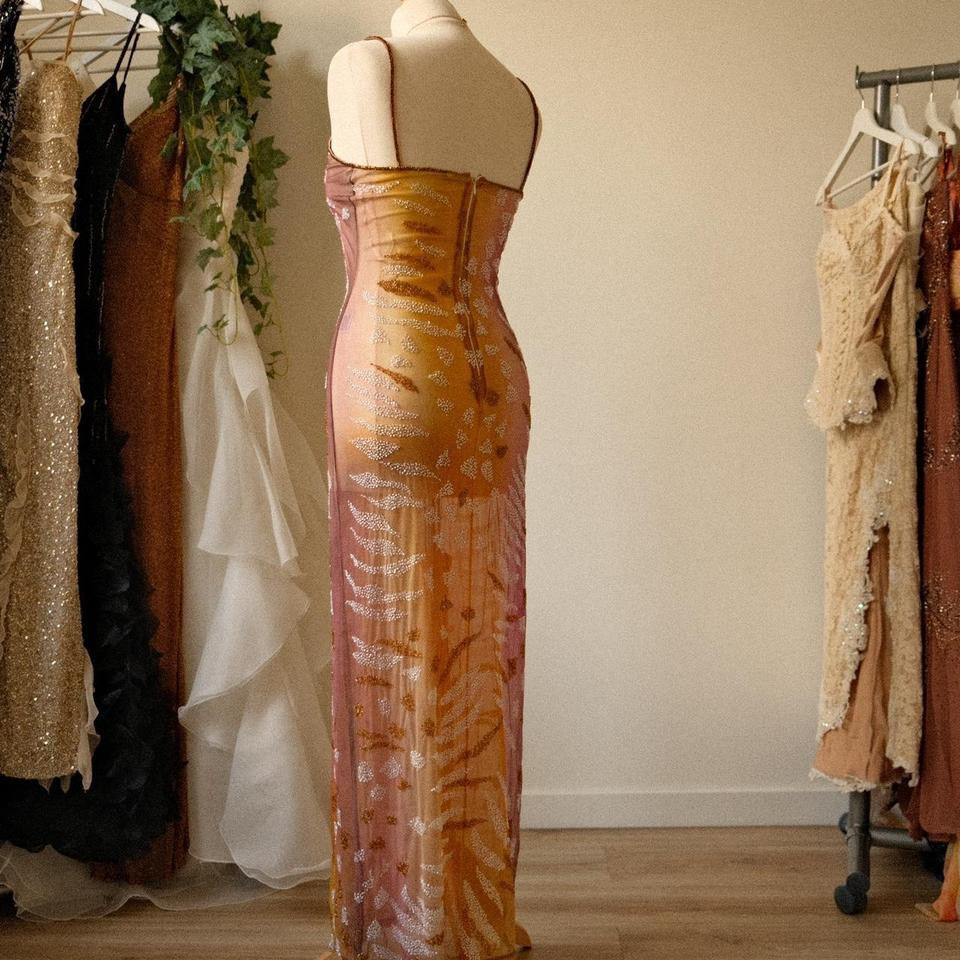 A sunset serenade mesh dress (M)