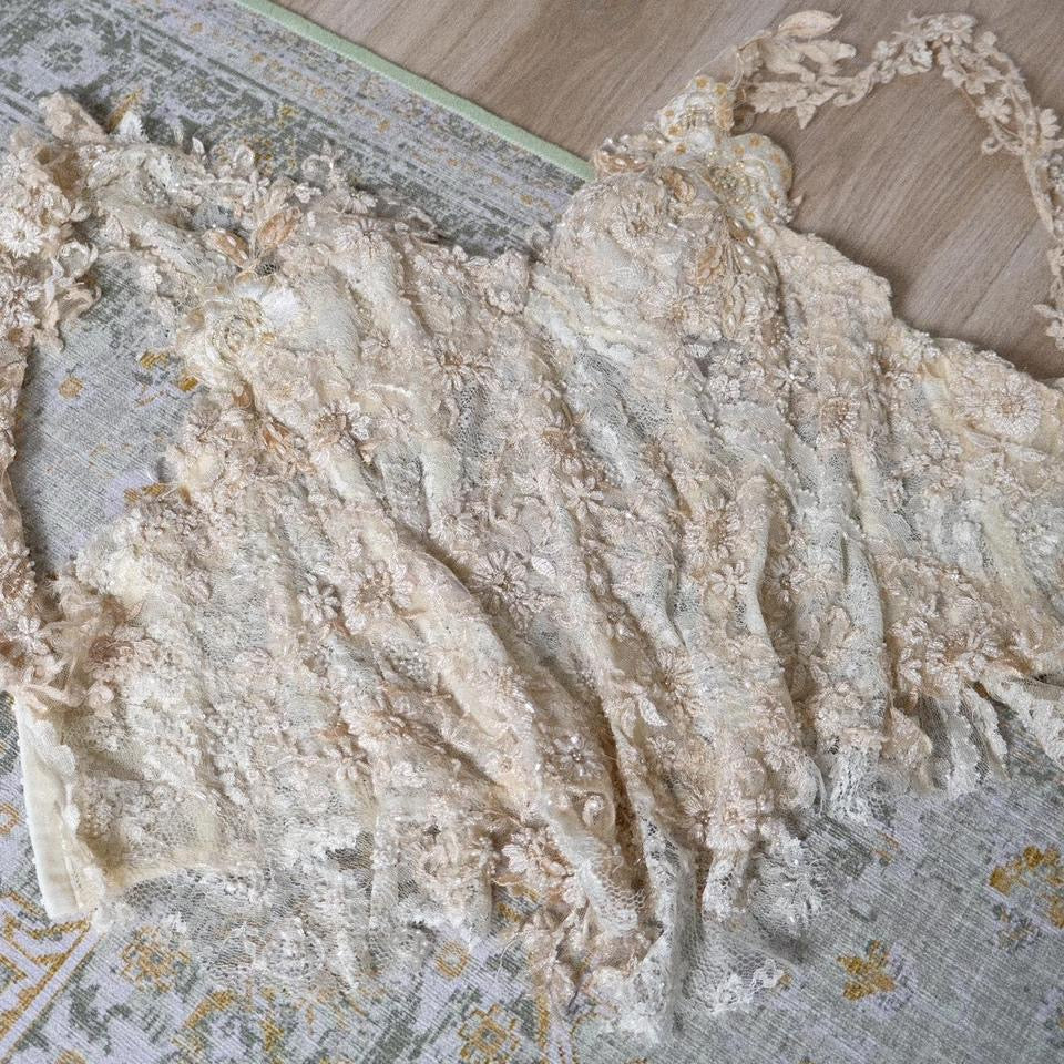 Fairycore bridal handmade corset (XS/S, S)