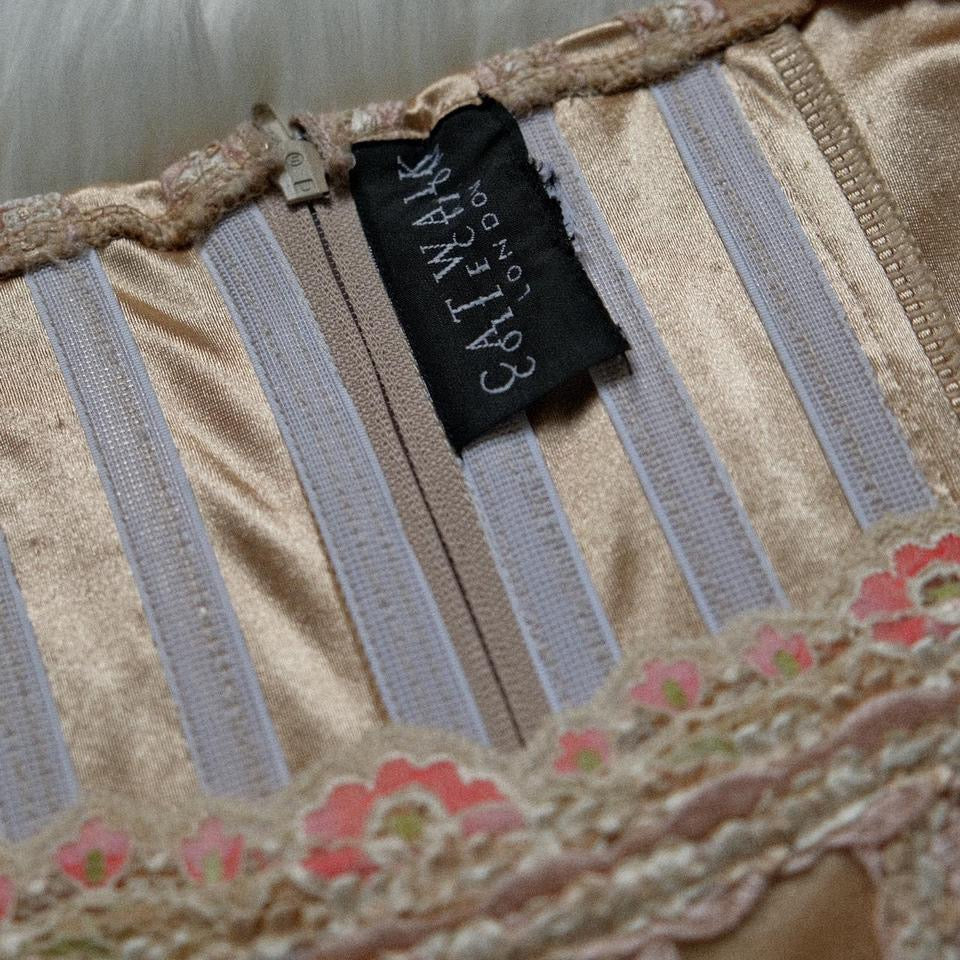 English designer nude bustier (S, S/M, M)