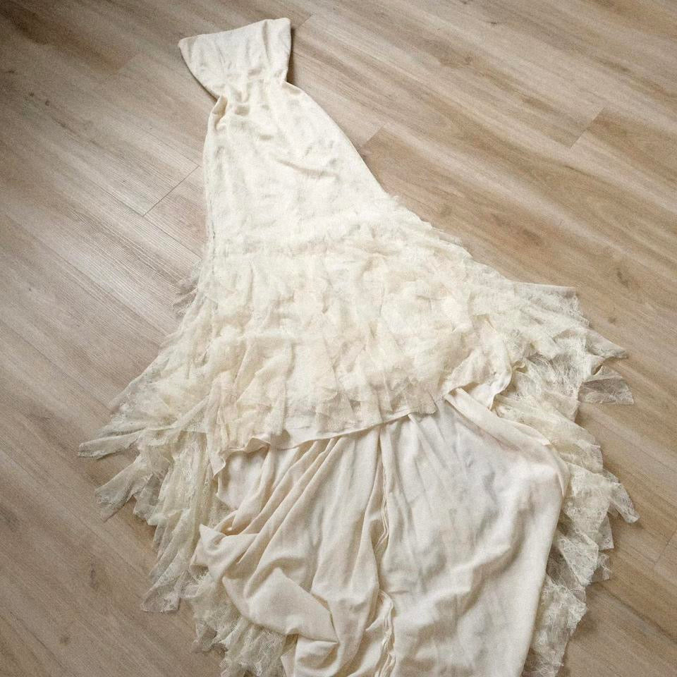 Bridal fairycore flutter gown (XS, XS/S)