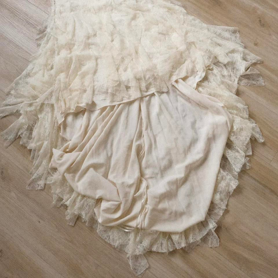 Bridal fairycore flutter gown (XS, XS/S)