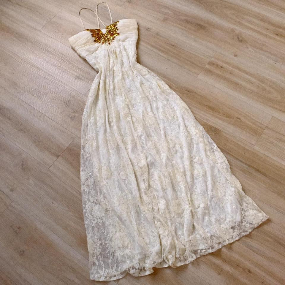 Elegant sunshine bridal dress (S)