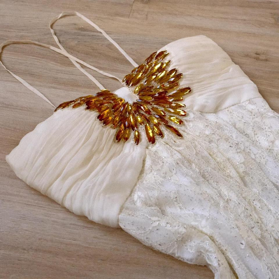 Elegant sunshine bridal dress (S)