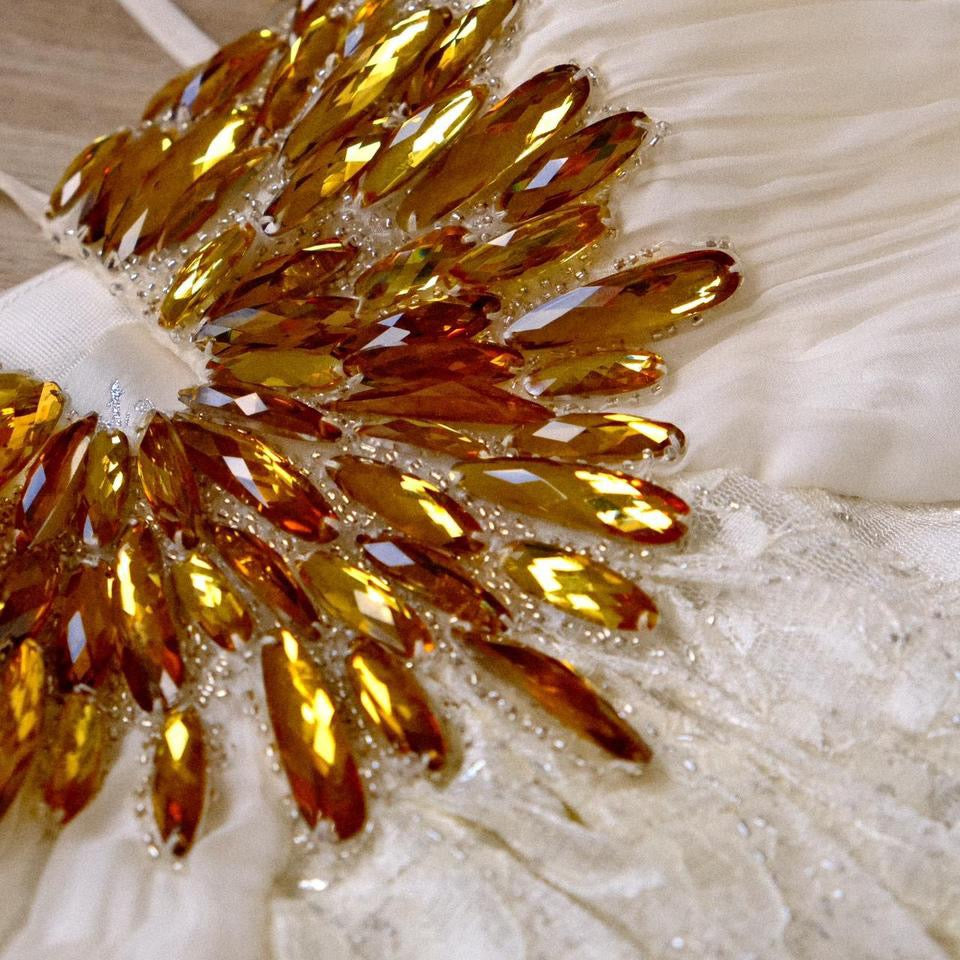 Elegant sunshine bridal dress (S)