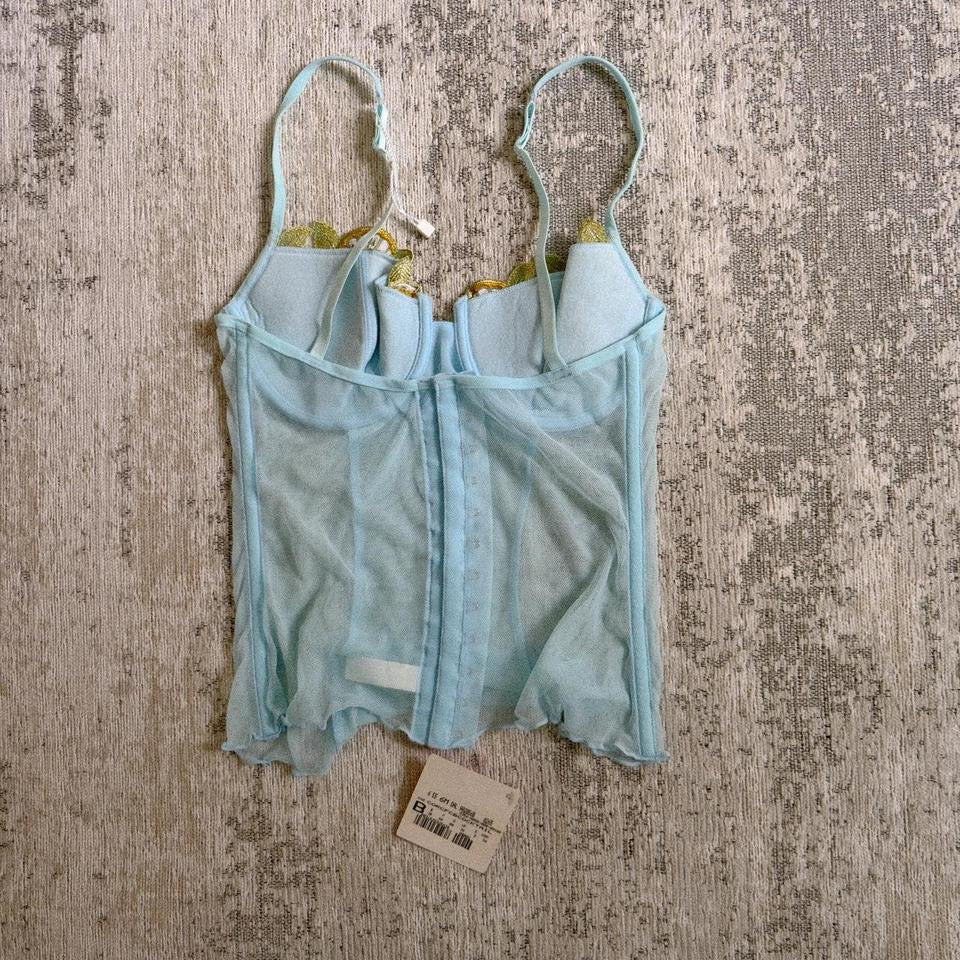 Srawberry skies corset (80B/36B)