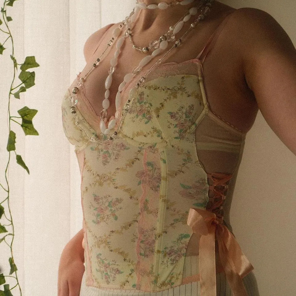 Dainty floral corset (75C/34C)