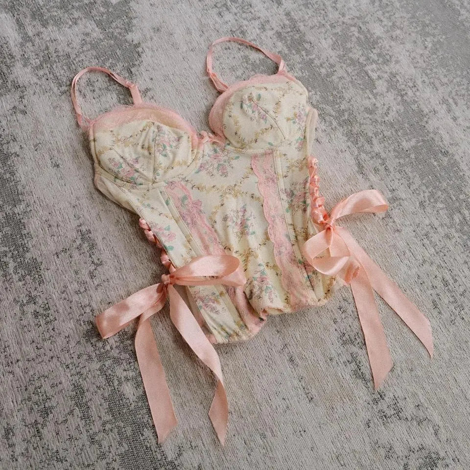 Dainty floral corset (75C/34C)