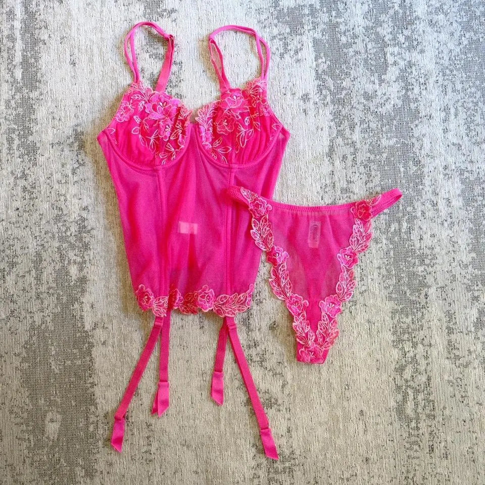 Magical garden lingerie set (S/M, B cup)