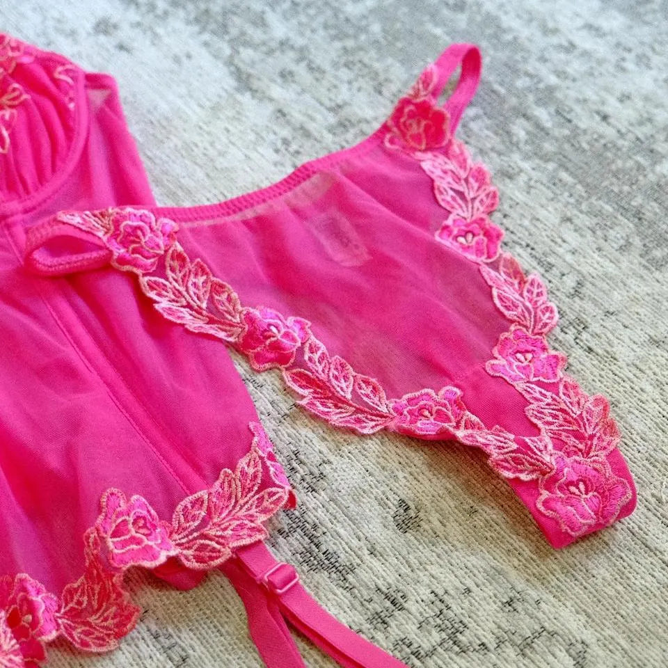 Magical garden lingerie set (S/M, B cup)