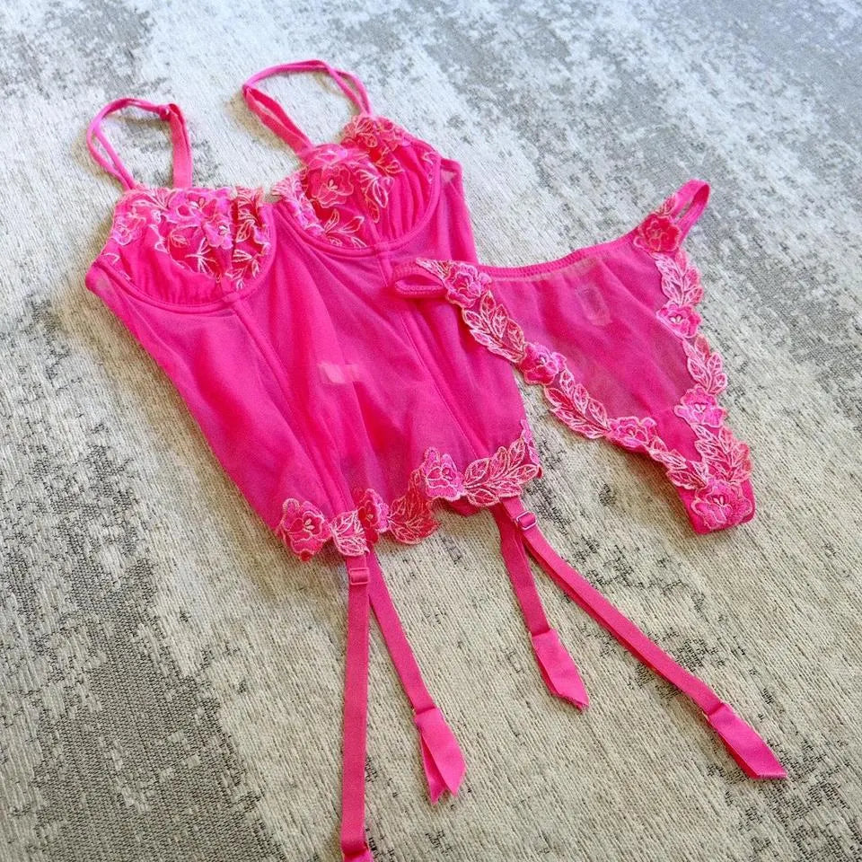 Magical garden lingerie set (S/M, B cup)