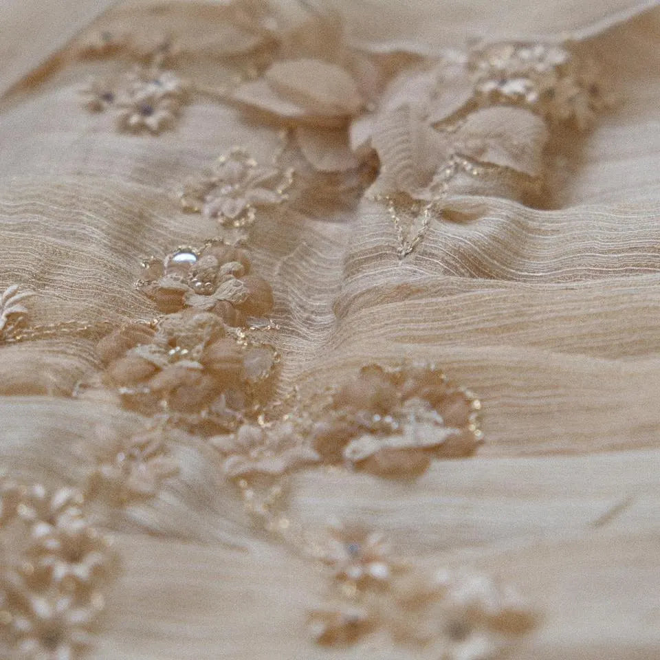 Delicate champaign flutter bustier (XS/S, S)