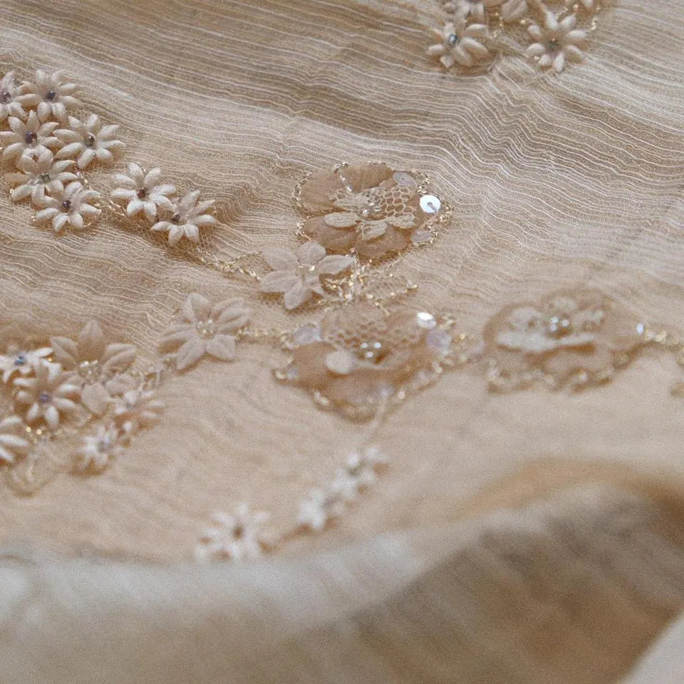 Delicate champaign flutter bustier (XS/S, S)