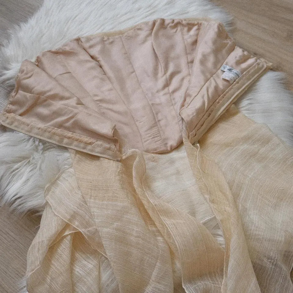 Delicate champaign flutter bustier (XS/S, S)