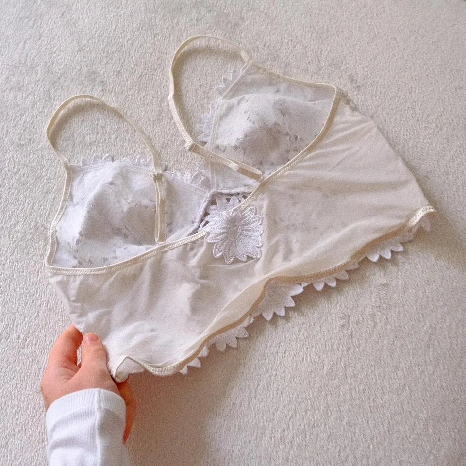 Vintage French floral cami top (M)