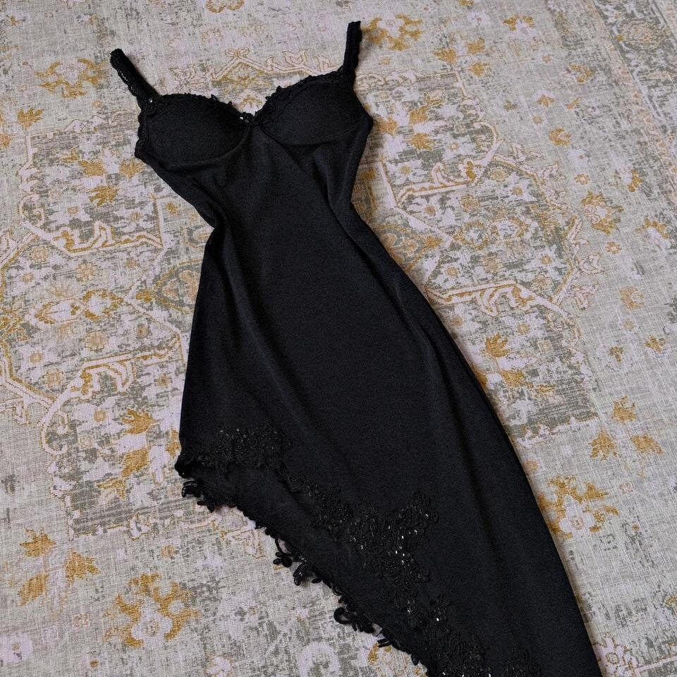 Mesh English designer dress (S, S/M)