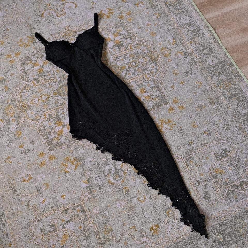 Mesh English designer dress (S, S/M)