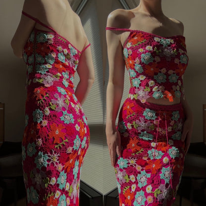 Rare vintage Karen Millen floral 2 piece set (S-M)