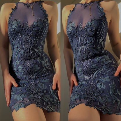 Deep blue Ema Savahl mini dress (S-M)