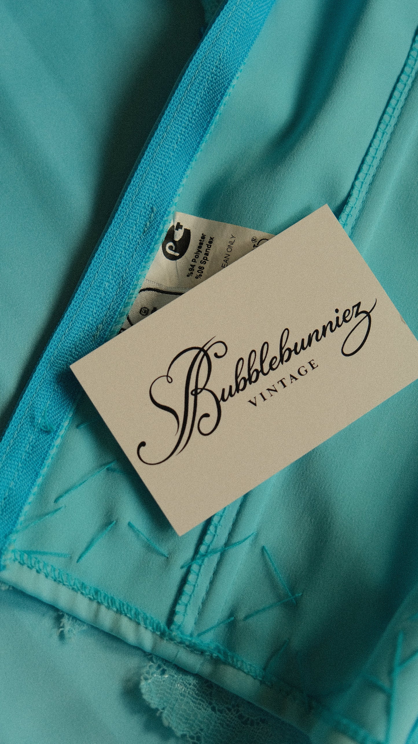 Vintage vibrant blue mermaid 2 piece set (S-S/M)