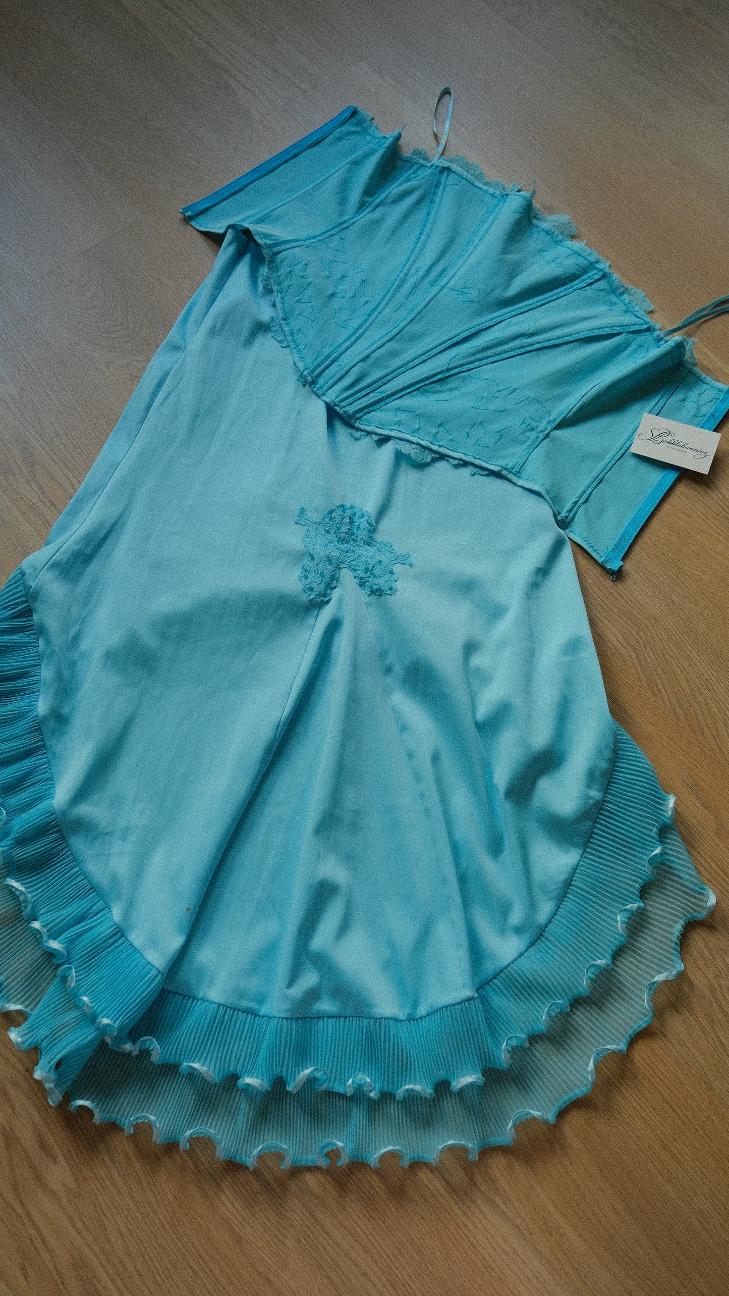 Vintage vibrant blue mermaid 2 piece set (S-S/M)