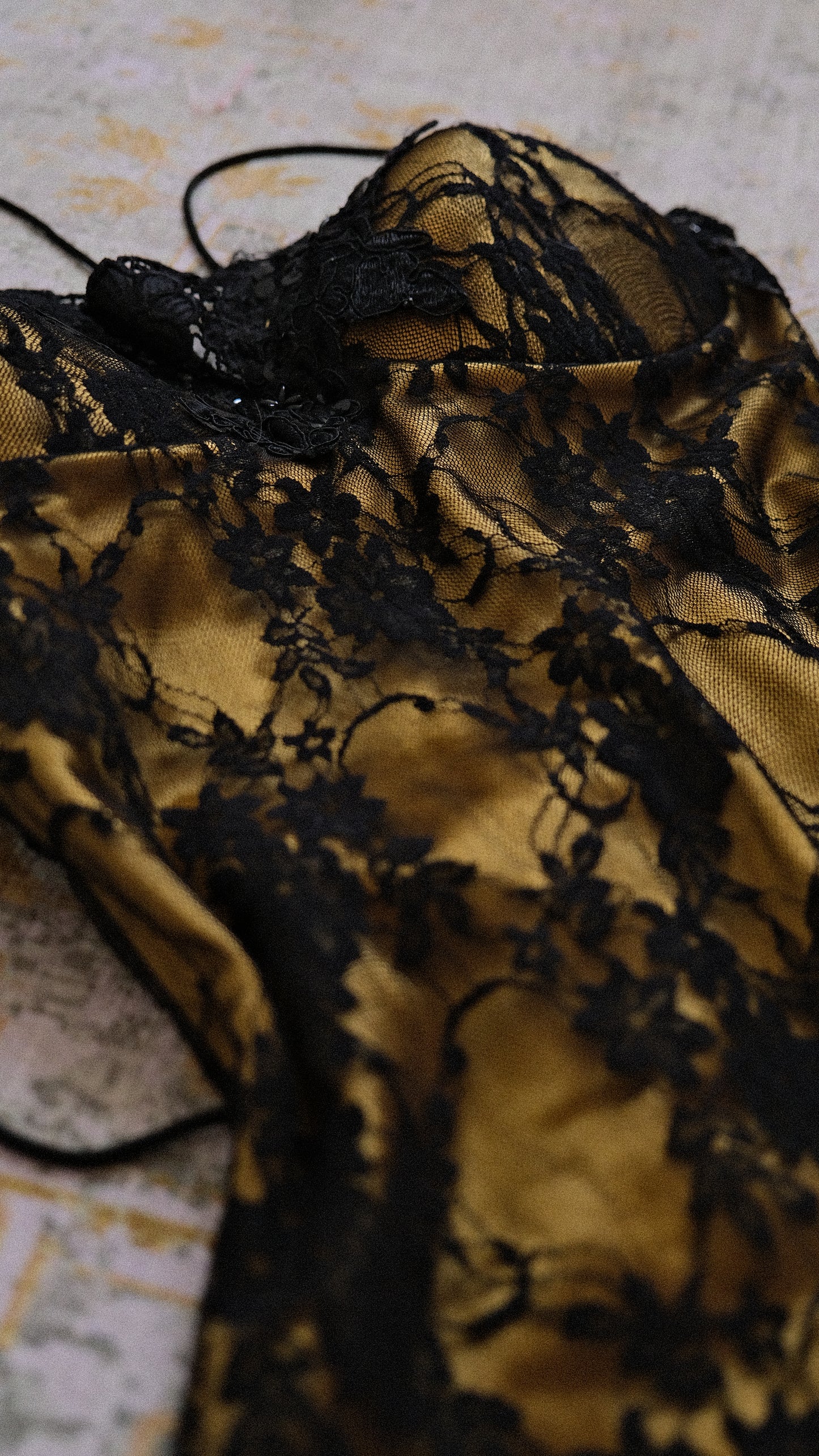 Vintage French corset dress (S)