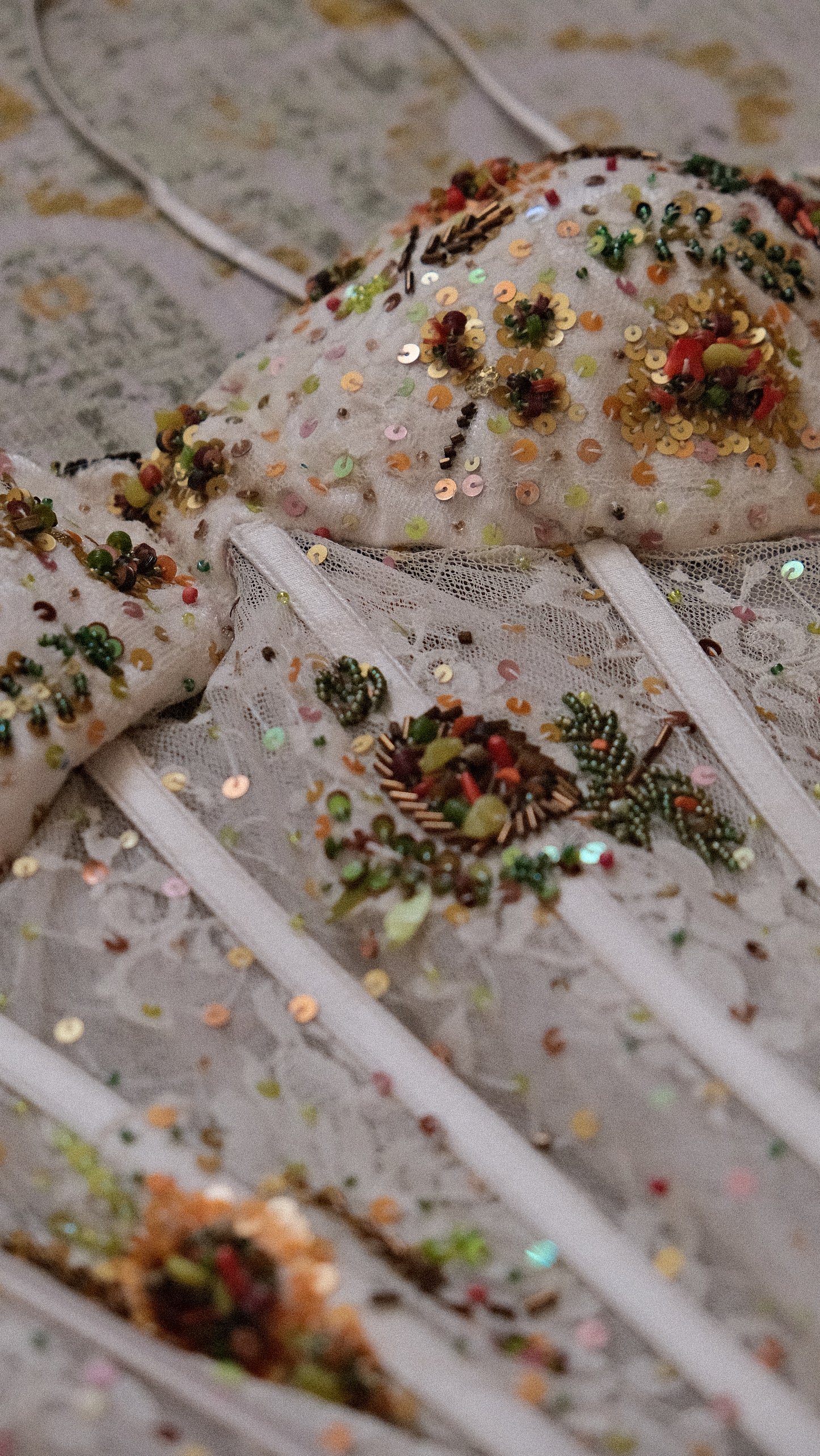 Vintage French bustier (M, M/L)