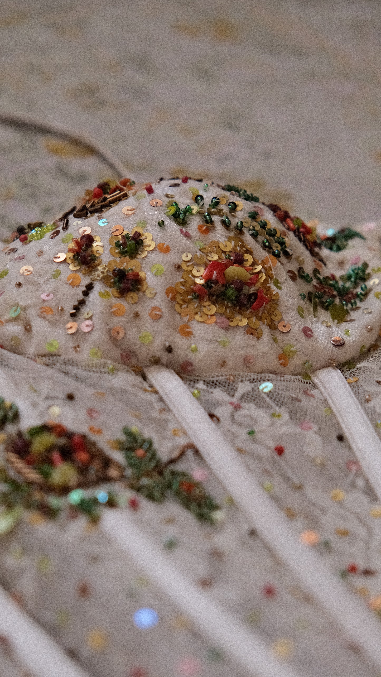 Vintage French bustier (M, M/L)