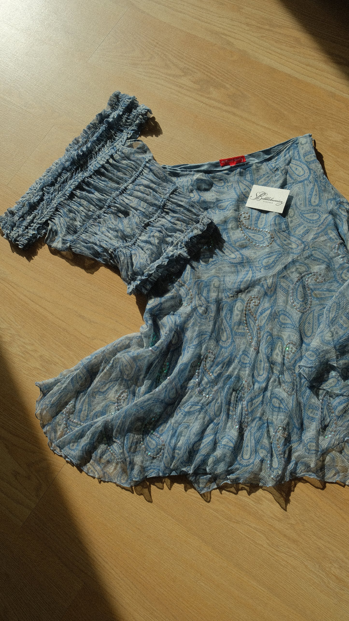 Vintage Rene Derhy mermaid 2 piece set (S)
